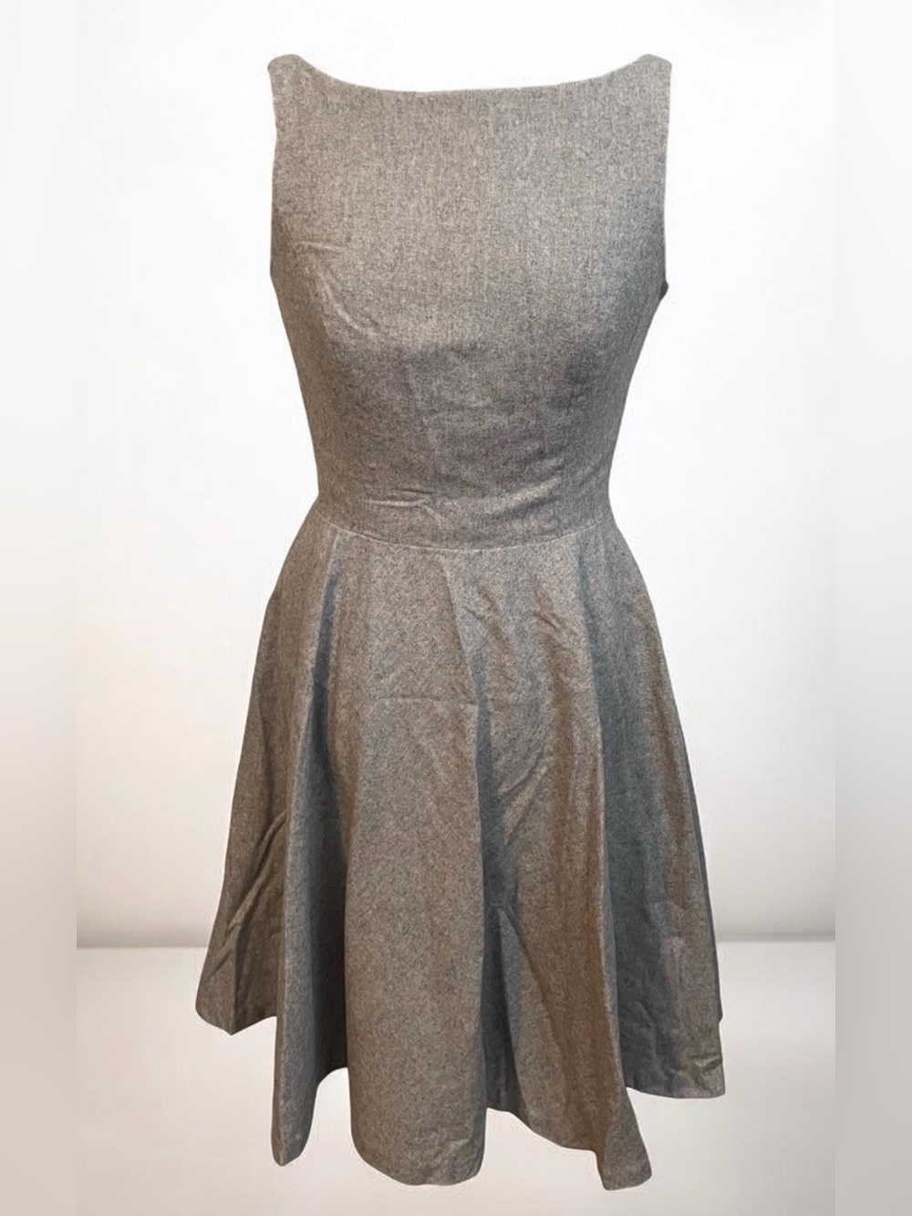Ralph Lauren Gray Sleeveless A-Line Dress